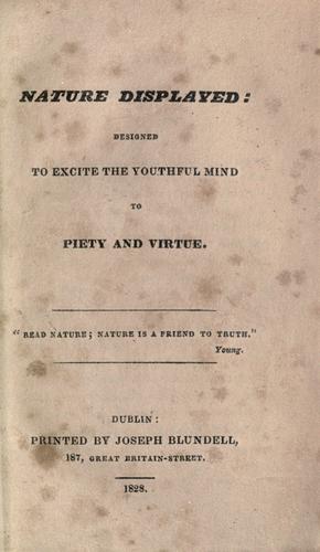 Cover for Nature displayed