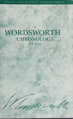 Cover for A Wordsworth chronology