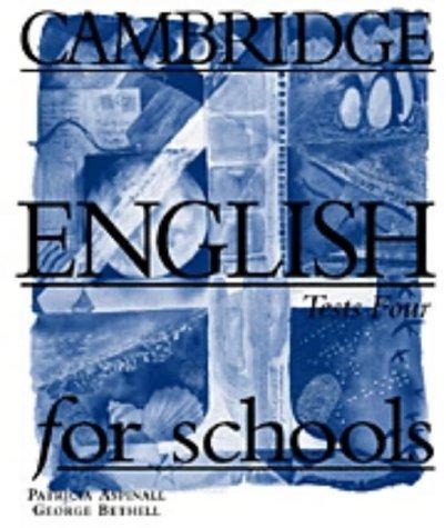 Cover for Cambridge English for Schools Tests 4 (Cambridge English for Schools)