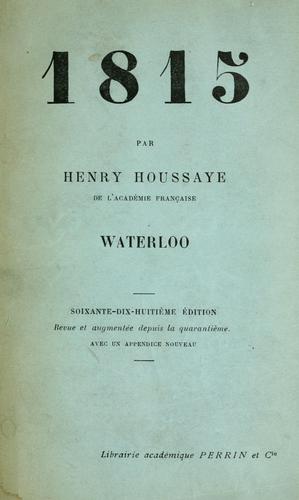Cover for 1815