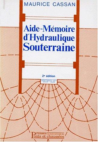 Cover for Aide-mÃ©moire d'hydraulique souterraine