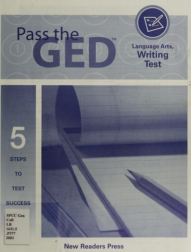 Cover for Pass the GED language arts, writing test.