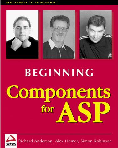 Cover for Beginning components for ASP