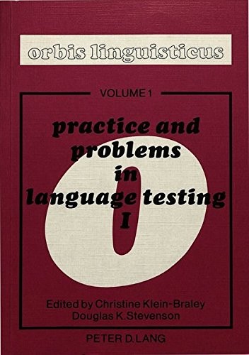 Cover for Practice and Problems in Language Testing I
