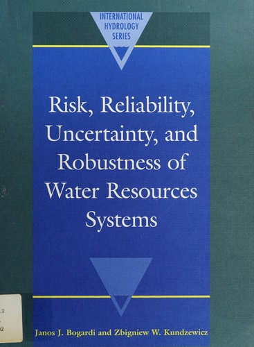 Cover for Risk, reliability, uncertainty, and robustness of water resource systems