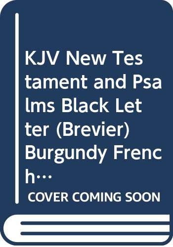 Cover for KJV New Testament and Psalms Black Letter (Brevier) Burgundy French Morocco leather NTP23