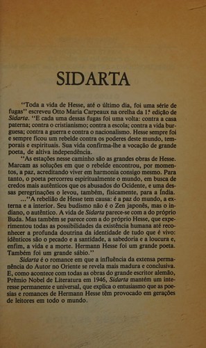 Cover for Sidarta