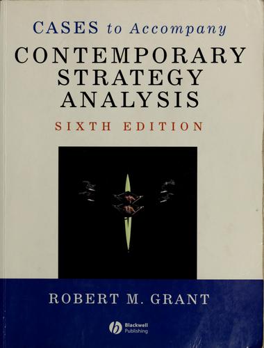 Cover for Cases to accompany Contemporary strategy analysis