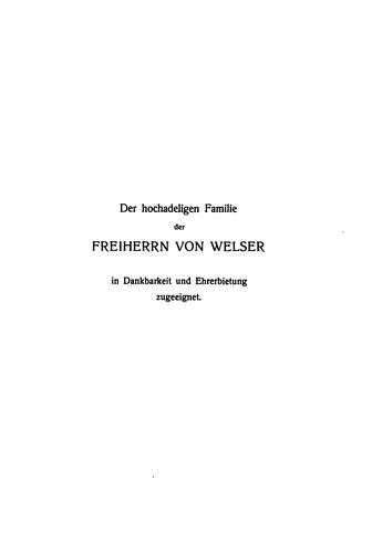 Cover for Die überseeischen unternehmungen der Welser und ihrer gesellschafter.