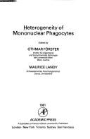 Cover for Heterogeneity of Mononuclear Phagocytes