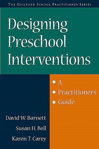 Cover for Designing preschool interventions