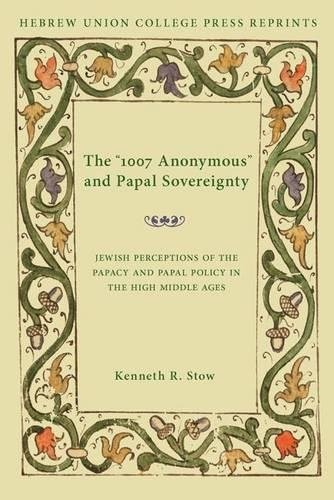Cover for The 1007 Anonymous and Papal Sovereignty