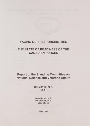 Cover for Facing our responsibilities
