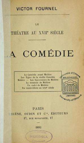 Cover for Le théâtre au XVIIe siècle