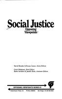 Cover for Social justice