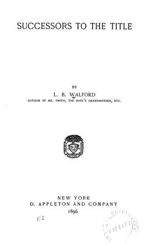 Cover for Successors to the title