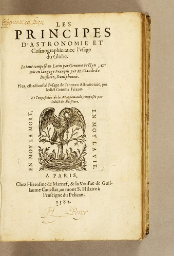 Cover for Les principes d'astronomie et cosmographie