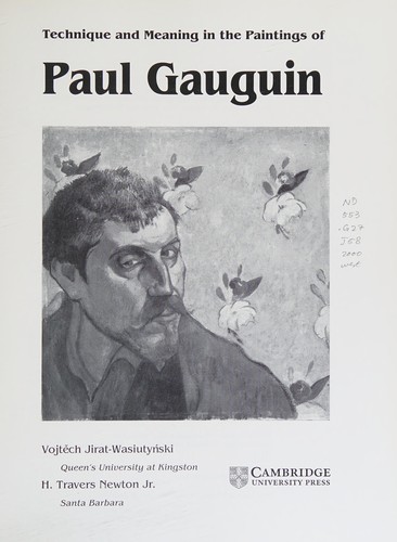 Cover for Technique and Meaning in the Paintings of Paul Gauguin