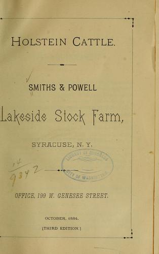Cover for Holstein cattle