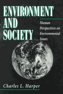 Cover for Environment and Society
