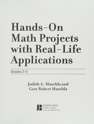 Cover for Hands-on math projects with real-life applications