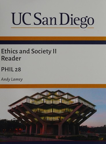 Cover for UC San Diego Ethics and Society II Reader Phil 28