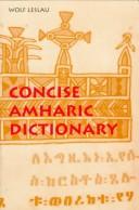 Cover for Concise Amharic dictionary