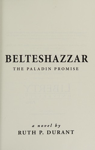 Cover for Belteshazzar