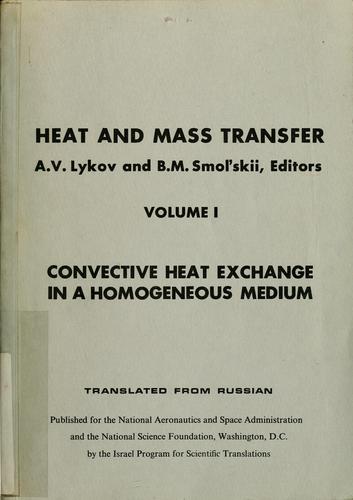 Cover for Heat and mass transfer.
