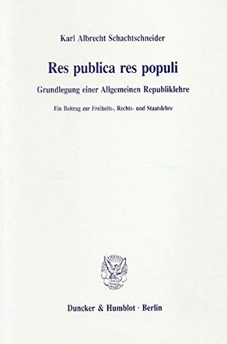 Cover for Res publica res populi