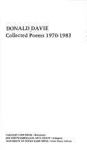 Cover for Collected poems 1970-1983