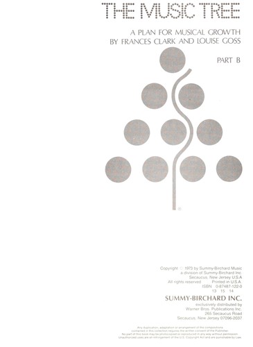 Cover for Music Tree (Part B)
