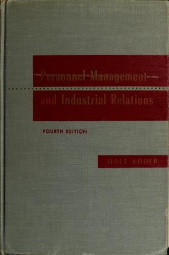 Cover for Personnel management and industrial relations