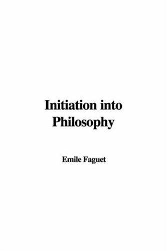 Cover for Initiation Into Philosophy