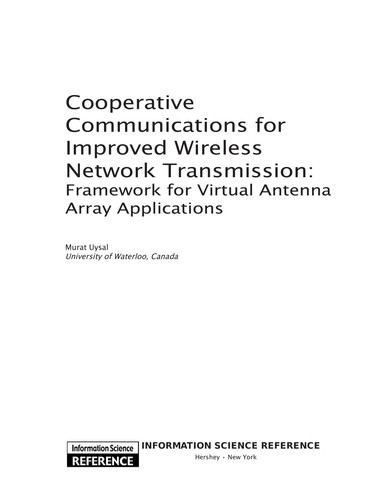 Cover for Cooperative communications for improved wireless network transmission