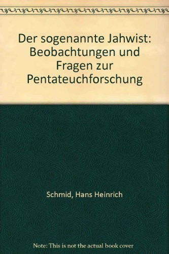 Cover for Der sogenannte Jahwist