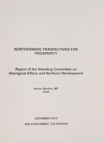 Cover for Northerners' perspectives for prosperity