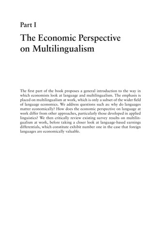 Cover for The economics of the multilingual workplace / by François Grin, Claudio Sfreddo, and François Vaillancourt.