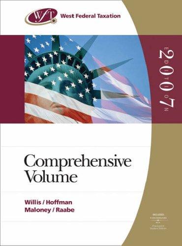 Cover for West Federal Taxation 2007