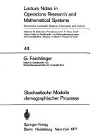 Cover for Stochastische Modelle demographischer Prozesse