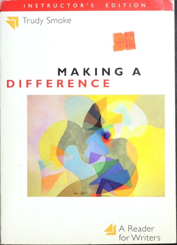 Cover for Making a difference
