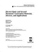 Cover for Electro-optic and second harmonic generation materials, devices, and applications