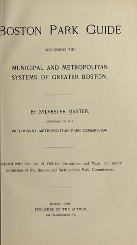 Cover for Boston park guide