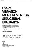 Cover for Use of vibration measurements in structural evaluation