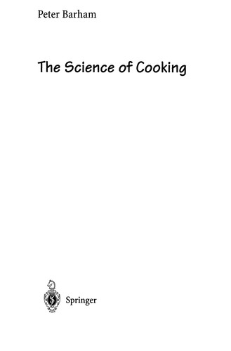 Cover for Science of cooking