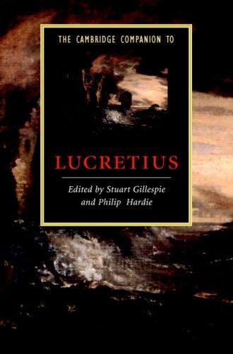 Cover for The Cambridge Companion to Lucretius (Cambridge Companions to Literature)