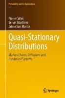 Cover for Quasistationary Distributions Markov Chains Diffusions And Dynamical Systems