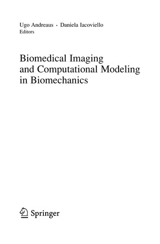 Cover for Biomedical Imaging and Computational Modeling in Biomechanics