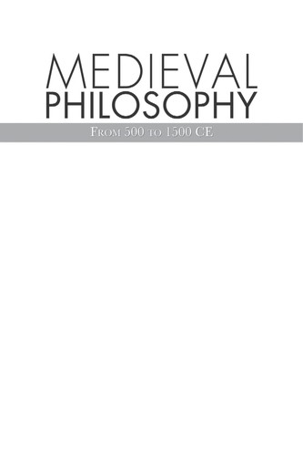 Cover for Medieval philosophy