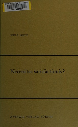 Cover for Necessitas satisfactionis?